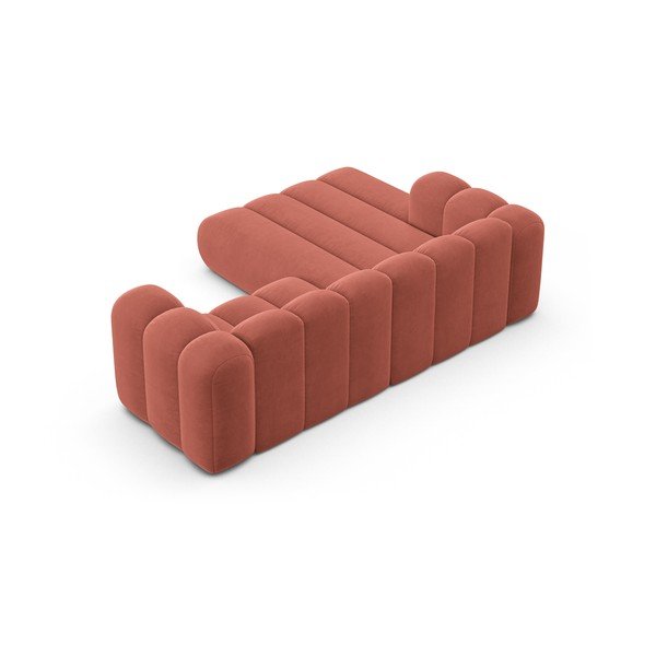 Розов ъглов диван (ляв ъгъл) Lupine – Micadoni Home-image-3