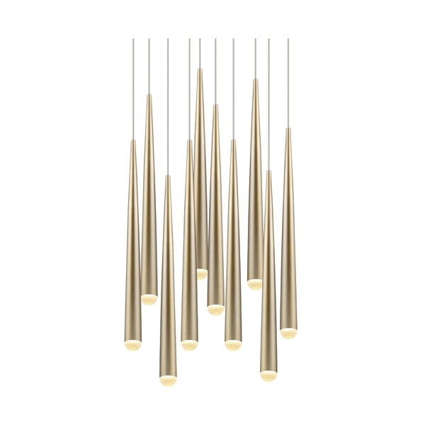 LED висящо осветително тяло  в златист цвят ø 30 cm Cala – Trio Select-image-4