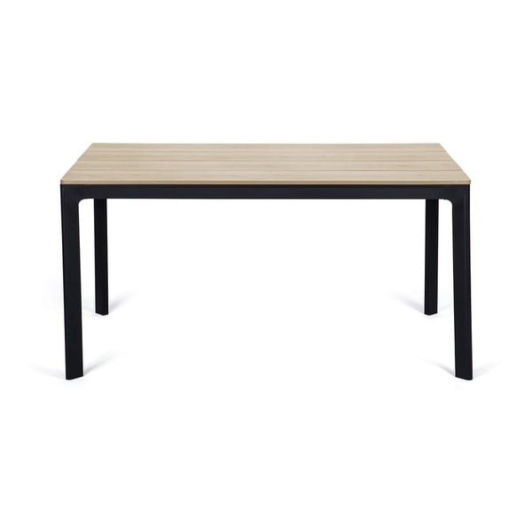 Комплект от 4 черни стола за хранене Kai и маса от естествен цвят Thor - Bonami Essentials-image-1