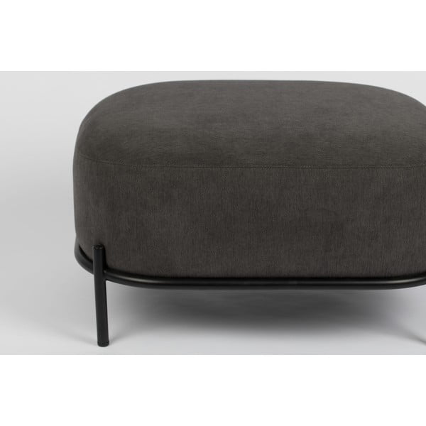 Тъмно сива табуретка за крака Polly - White Label-image-4