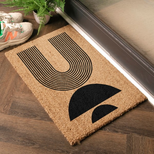 Изтривалка от кокосови влакна 40x60 cm Half Moon – Artsy Doormats-image-1