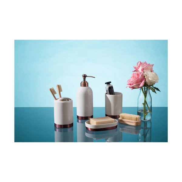 Bílý kelímek kartáčky z kameniny Premier Housewares Delta, 260 ml-image-2