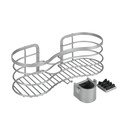 Висящ стоманен рафт за баня в сребристо Viva! - Metaltex
