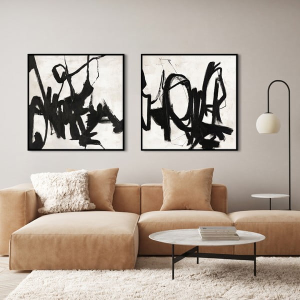 Ръчно рисувана картина 100x100 cm Playblack 2 - Malerifabrikken-image-3