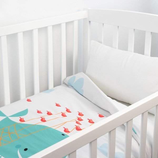 Prostěradlo Baleno Whale Ride, 100 x 130 cm-image-1