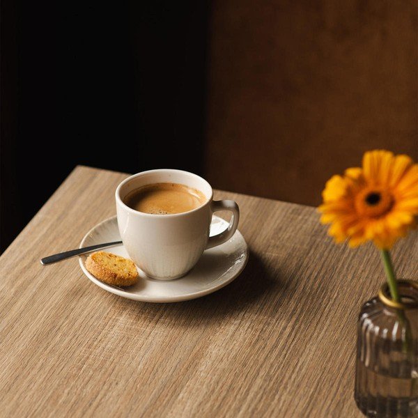 Светлосива порцеланова чинийка ø 14 cm Nuance – BonBistro-image-1