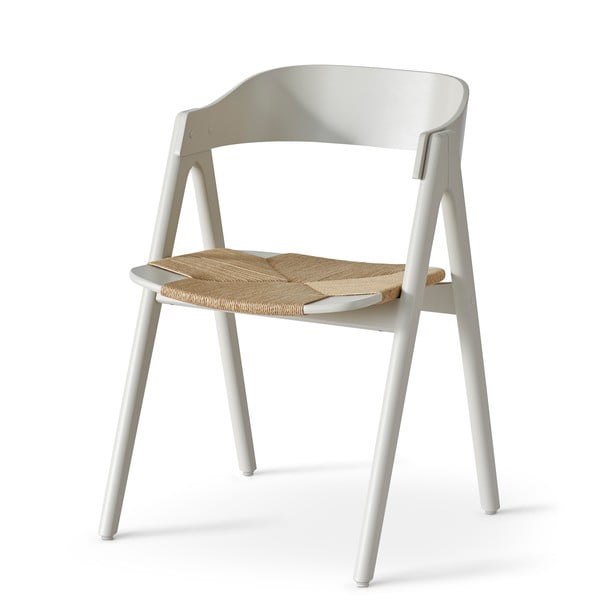 Бежов трапезен стол от букова дървесина с ратанова седалка Findahl от Hammel Mette - Hammel Furniture