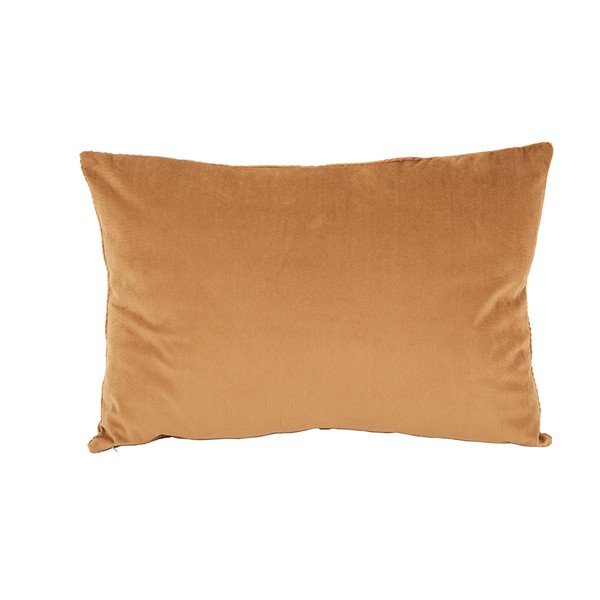 Кафява кадифена възглавница Кадифе, 60 x 30 cm Ribbed - PT LIVING-image-3