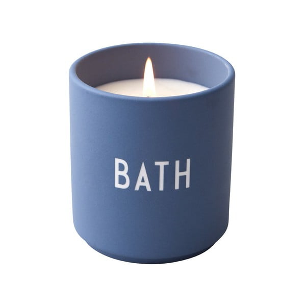 Ароматизирана свещ от соев восък Баня Blue Bath - Design Letters