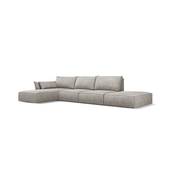 Светлосив ъглов диван (ляв ъгъл) Vanda - Mazzini Sofas-image-2