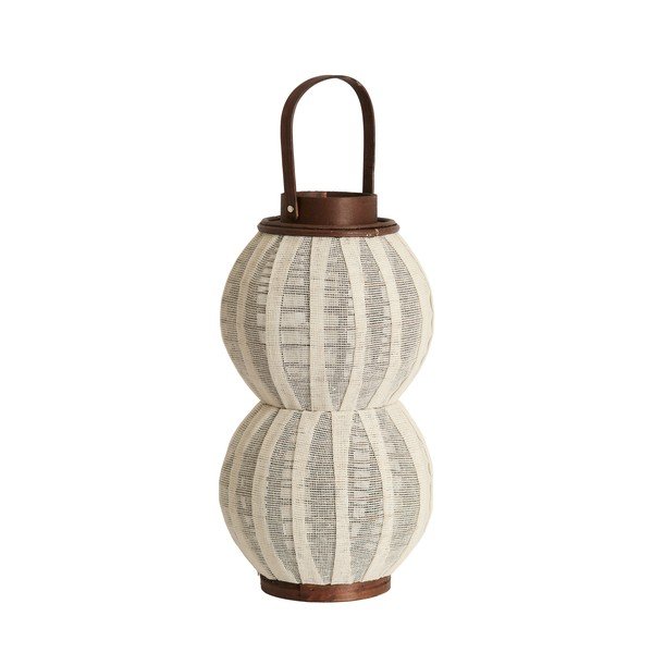 Дървен/текстилен фенер (височина 48 cm) Arbore – Light & Living