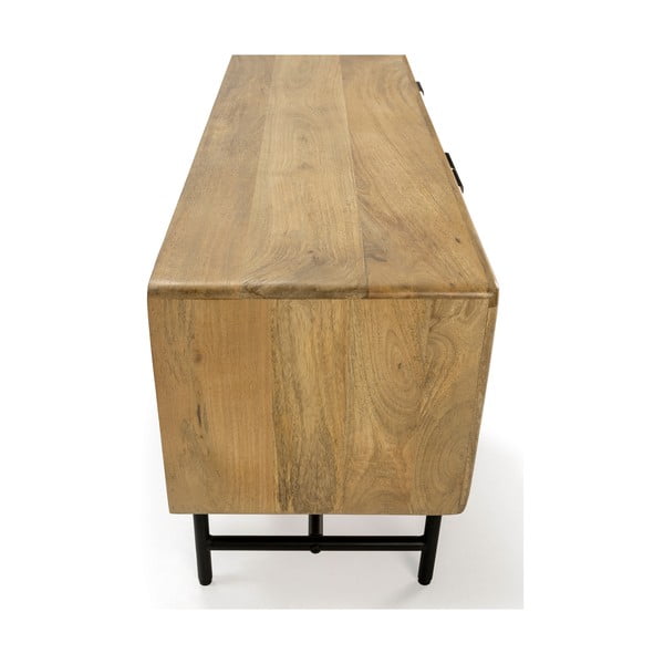 Маса за телевизор от масивно манго в естествен цвят 145x50x40 cm Mundra – MOME-image-1