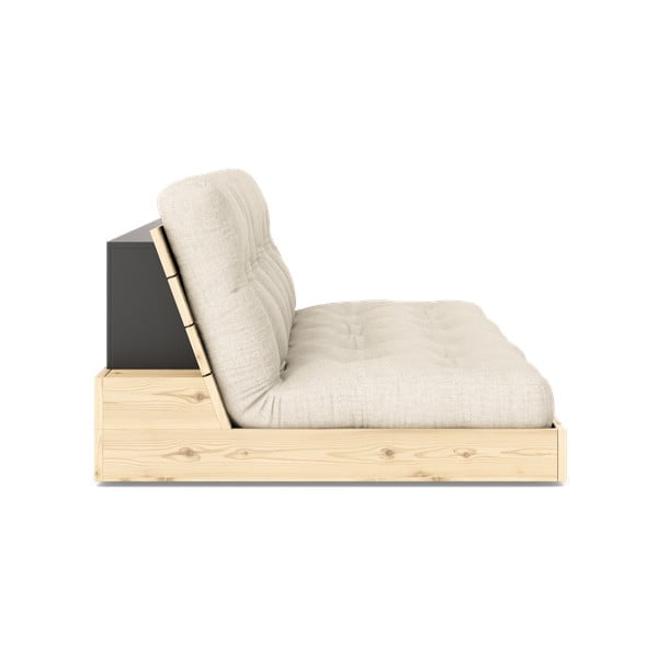 Сив и бежов ленен диван 196 см Base – Karup Design-image-3