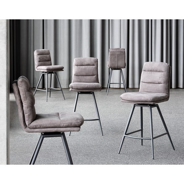 Тъмно сив бар стол Uri - Canett-image-1