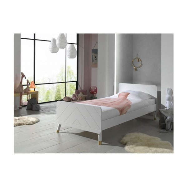 Бяло детско легло от борова дървесина , 90 x 200 cm Billy - Vipack-image-2