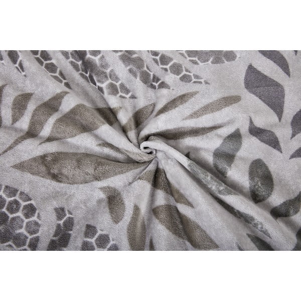 Сиво единично  спално бельо от микроплюш 140x200 cm Judith – My House-image-1