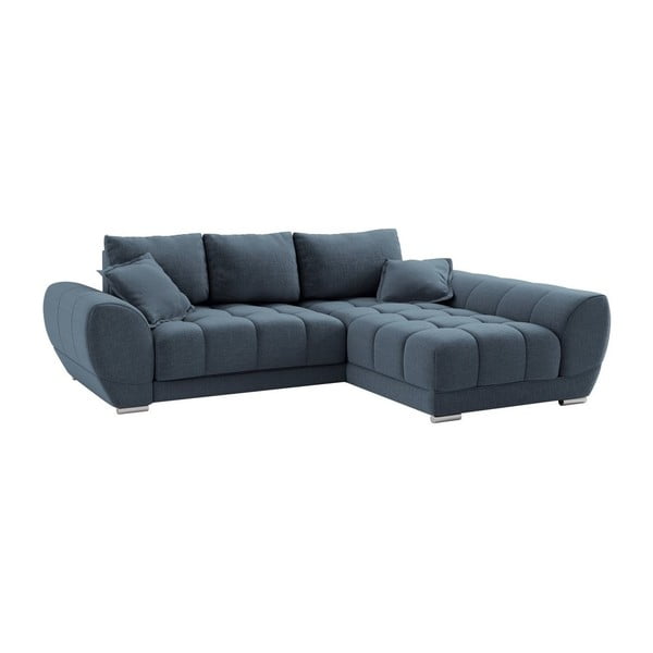 Син разтегателен диван Cloudlet, десен ъгъл - Windsor & Co Sofas