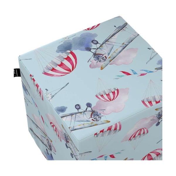 Син бебешки пуф Magic - Yellow Tipi-image-1