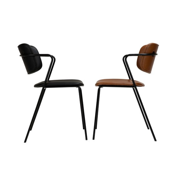 Кафяв стол от изкуствена кожа Zed - DAN-FORM Denmark-image-4