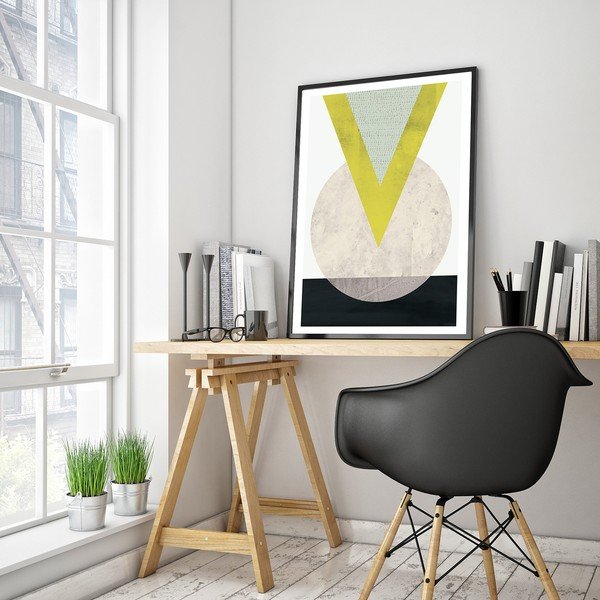 Plakát v dřevěném rámu Eruca, 38x28 cm-image-1