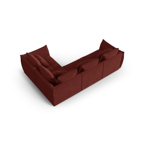 Червен  ъглов диван (десен ъгъл/L форма) Bloom – Micadoni Home-image-3