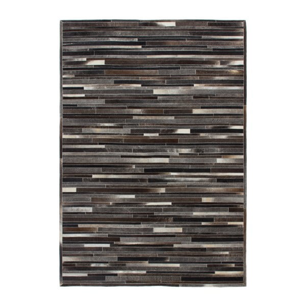 Hnědý kožený koberec Eclipse,120x170cm