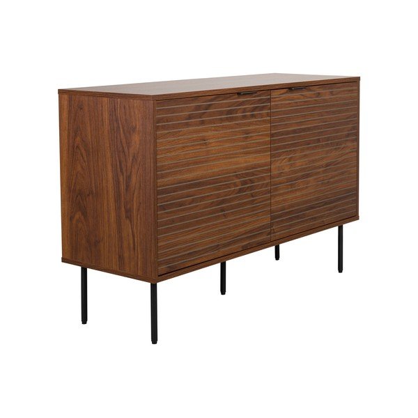 Кафяв скрин от декор от орех 110x74x40 cm Stripes – White Label-image-1