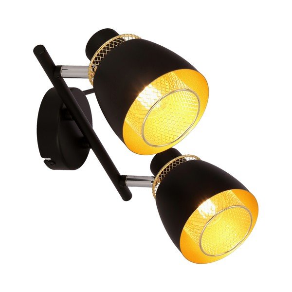 Черно осветително тялоо за таван с метален абажур 41.5x10 cm Aleksandria – Candellux Lighting-image-2