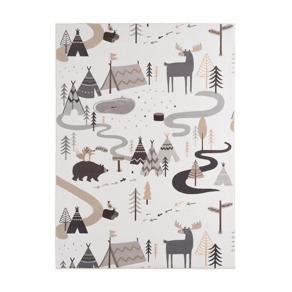 Кремав детски килим подходящ за пране 160x230 cm Coco 1135 – Ayyildiz Carpets