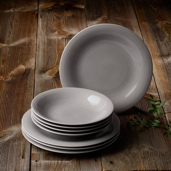 8dílná šedá porcelánová sada nádobí Like by Villeroy & Boch Group-image-1