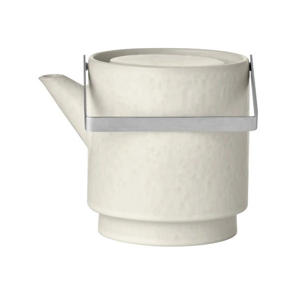 Кремав глинен чайник с цедка 1 l Makoto – Blomus-image-3