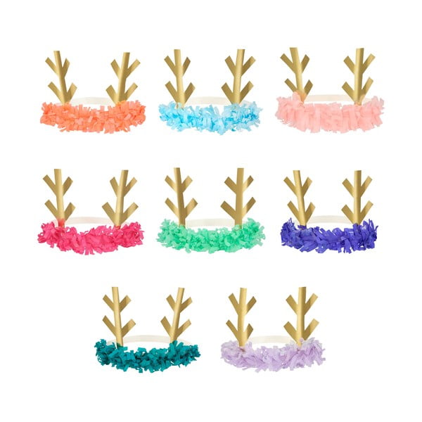 Парти шапки в комплект от 8 Reindeer - Meri Meri-image-3
