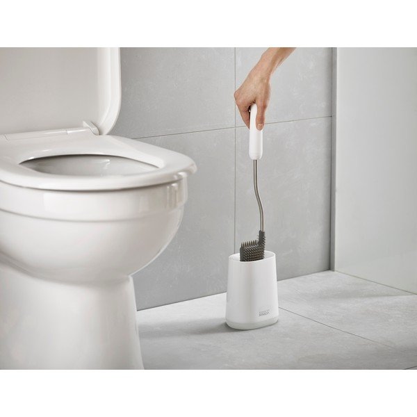 Бяла пластмасова четка за тоалетна Flex Lite - Joseph Joseph-image-4