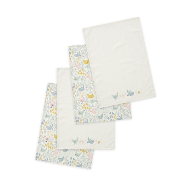 Памучни кърпи в комплект от 4 броя 50x70 cm Cottage Friends - Catherine Lansfield
