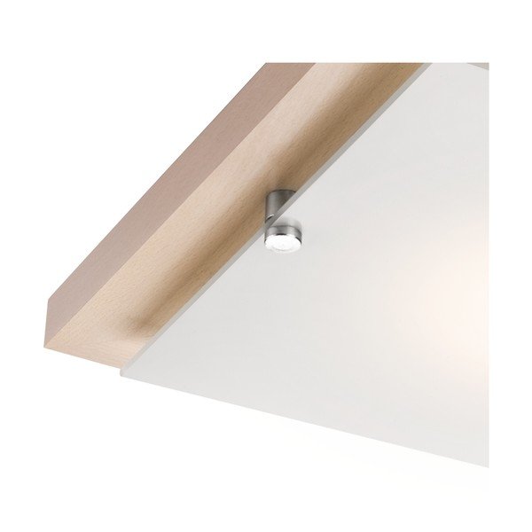 Кафяво и естествено осветително тяло за таван 30x30 cm Pedro – LAMKUR-image-4