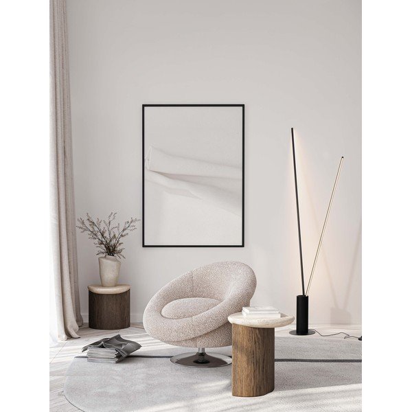 Матово черно метална LED подова лампа с огъваща се структура (височина 181 cm) Kimolia – Nova Luce-image-1