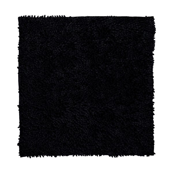 Černý koberec ZicZac Shaggy, 60 x 60 cm