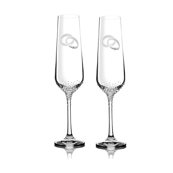 Комплект от 2 флейти за шампанско Porte с елементи Swarovski в луксозна опаковка - Bohemian Grace