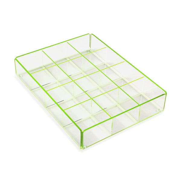 Зелена кутия за съхранение с 12 отделения Ariel - Versa