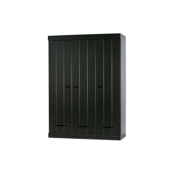 Гардероб от черен бор 140x195 cm Connect - WOOOD-image-2