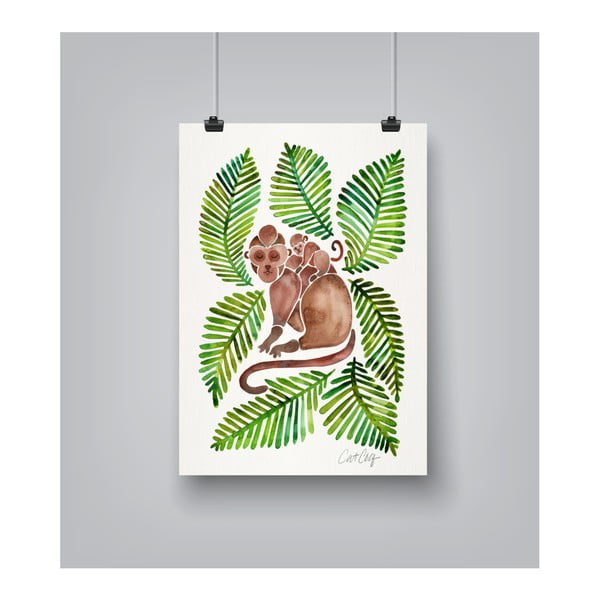 Plakát Americanflat Monkeys by Cat Coquillette, 30 x 42 cm