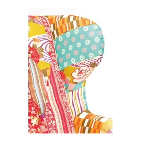 Křeslo ušák Kare Design Patchwork Eclectic-image-1