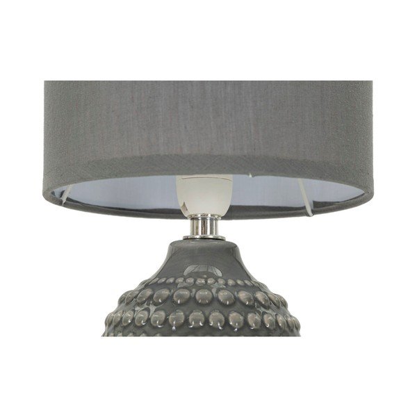 Сива керамична настолна лампа с текстилен абажур (височина 30,5 cm) Points – Mauro Ferretti-image-4