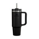Черен термос със сламка от неръждаема стомана 890 ml Quencher H2.O FlowState™ Tumbler Black 2.0 – Stanley