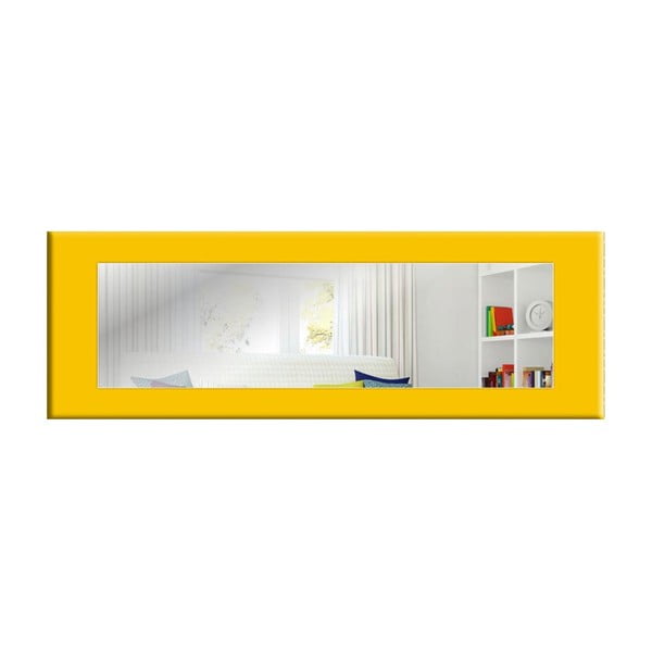 Стенно огледало с жълта рамка Eve, 120 x 40 cm - Oyo Concept