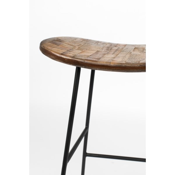 Бар стол 2 бр. в естествен цвят (височина на седалката 62 cm) Tangle – White Label-image-1