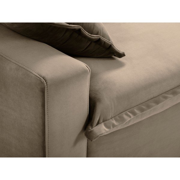 Бежов разтегателен диван Mezzo - Kooko Home-image-1