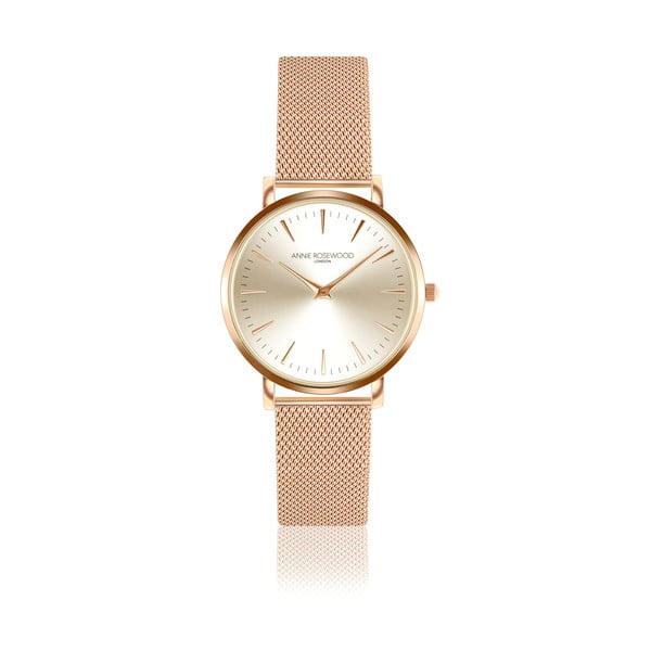 Hodinky v barvě růžového zlata s nerezovým řemínkem Annie Rosewood Elisabeth
