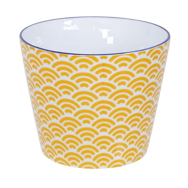 Жълто-бяла чаша Star/Wave, 180 ml - Tokyo Design Studio