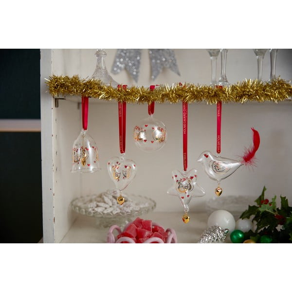 Стъклена коледна украса ø 5,5 cm Ann-Sofi Romme Annual Christmas Bell 2025 – Holmegaard-image-4